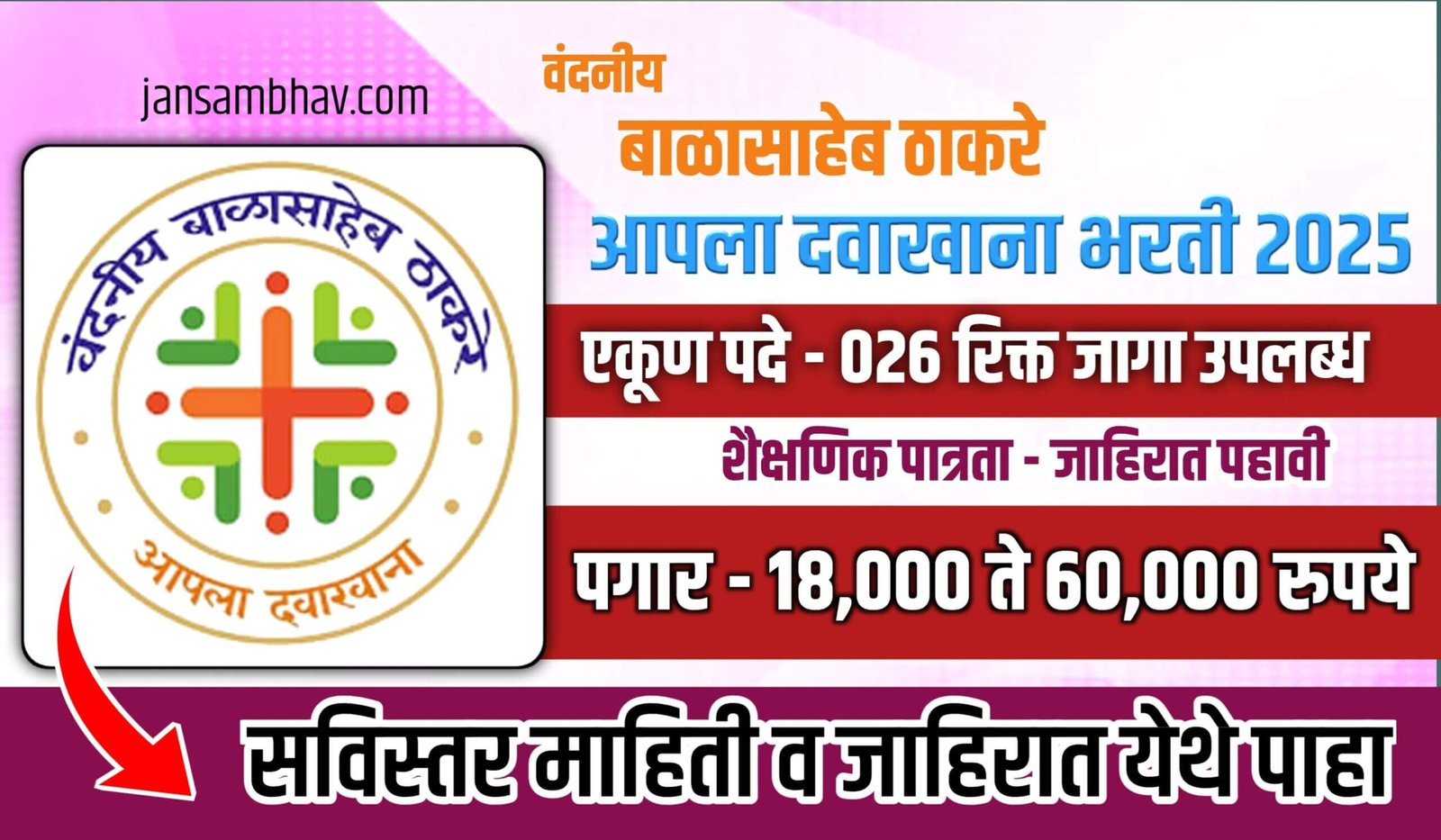 Aapla Dawakhana Bharti 2025