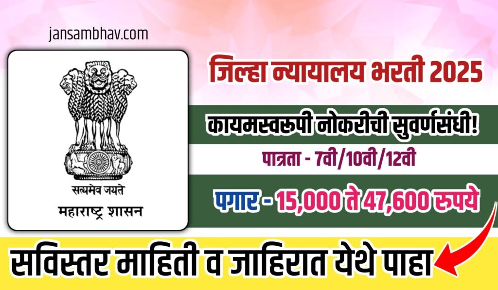 Jilha Nyayalay Bharti 2025