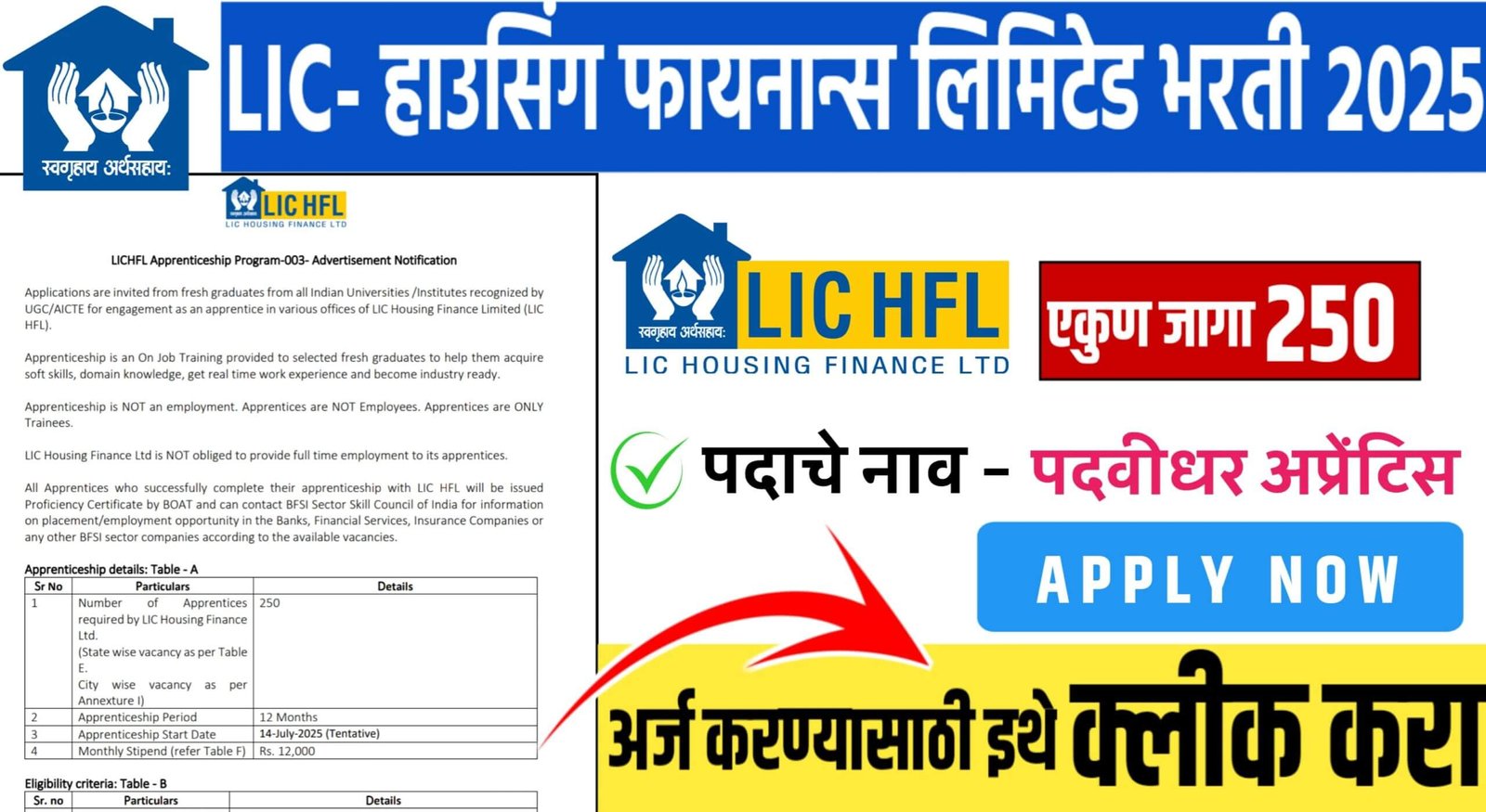 LIC HFL Apprentice Bharti 2025