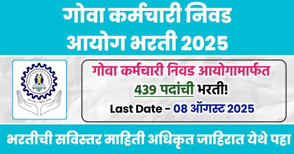Goa SSC Bharti 2025