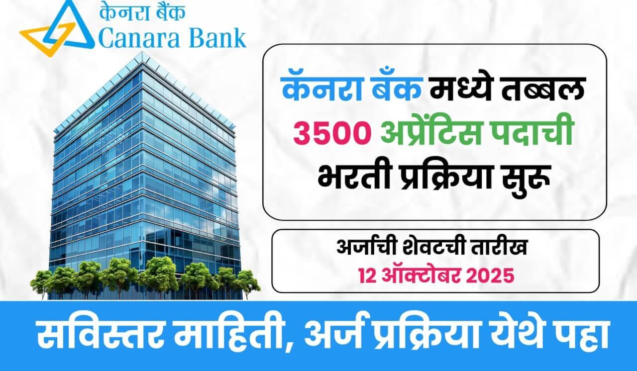 Canara Bank Apprentice Bharti 2025